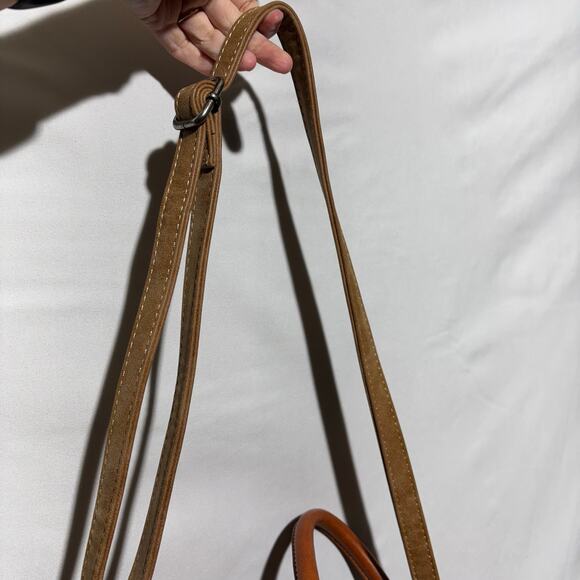 Brown Western Style Faux Leather Crossbody Bag Purse CLEAN Unbranded Equestrian - Picture 3 of 14